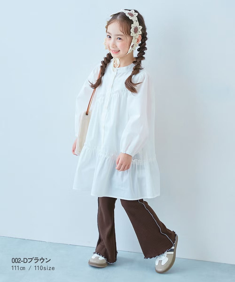 日本童裝 dev!rock 羅紋喇叭褲 100-160cm 女童款 秋季 PANTS