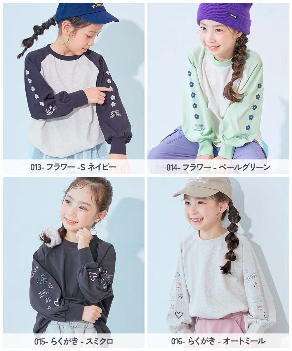日本童裝 dev!rock 印花長袖上衣 100-160cm 女童款 秋季 TOPS