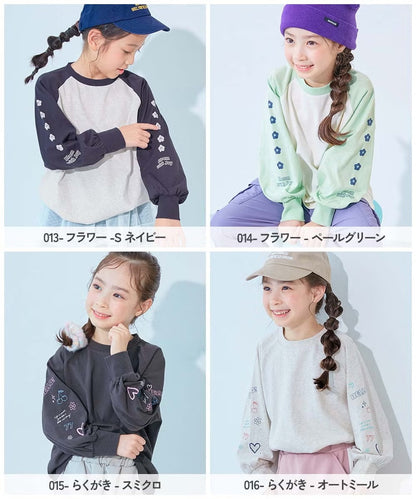 日本童裝 dev!rock 印花長袖上衣 100-160cm 女童款 秋季 TOPS