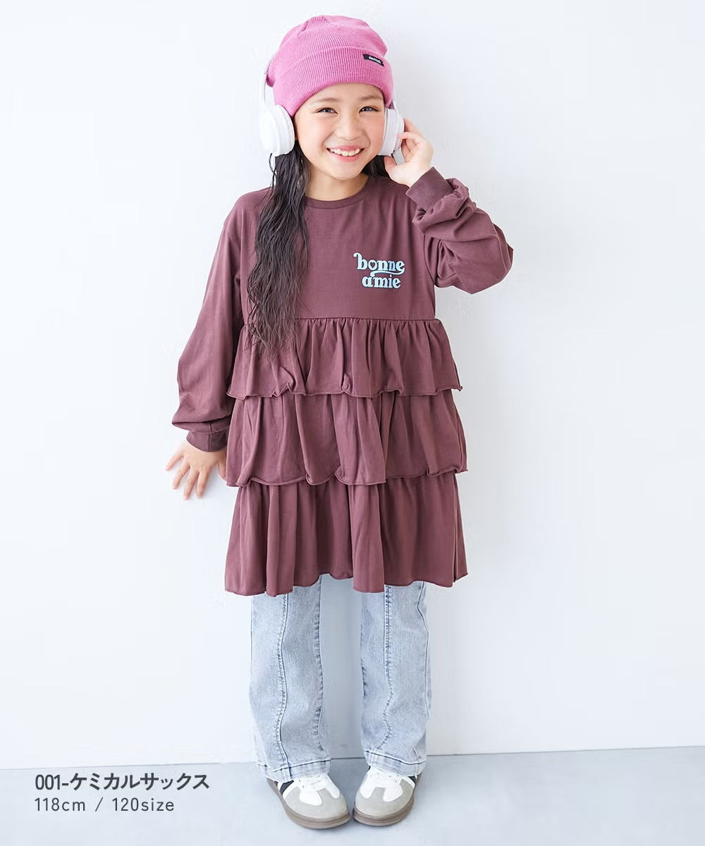 日本童裝 dev!rock 彈性牛仔喇叭長褲 100-160cm 女童款 秋季 PANTS