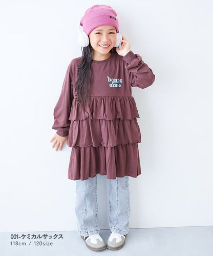 日本童裝 dev!rock 彈性牛仔喇叭長褲 100-160cm 女童款 秋季 PANTS