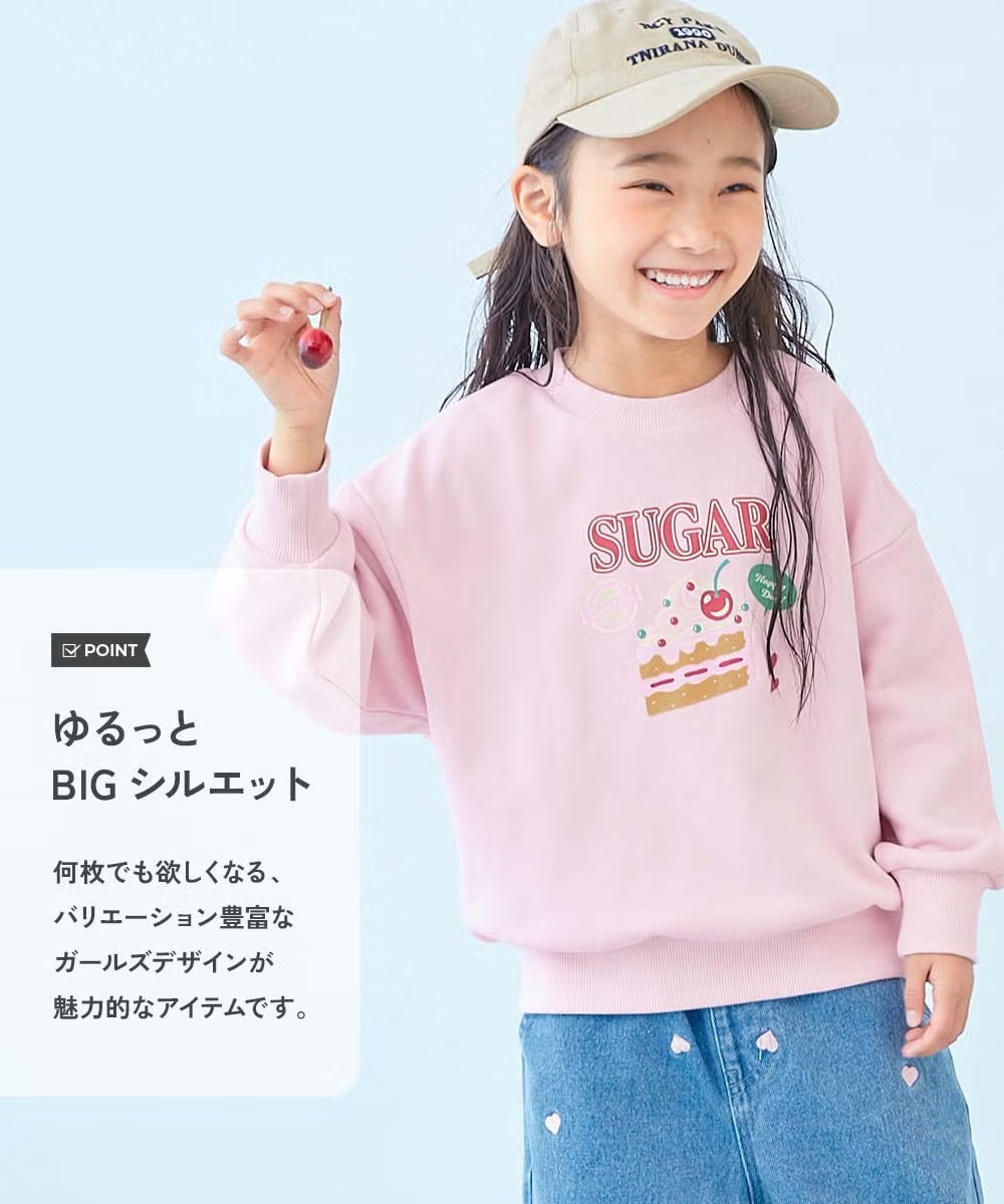 日本童裝 dev!rock 印花長袖衛衣 90-140cm 女童款 冬季 TOPS