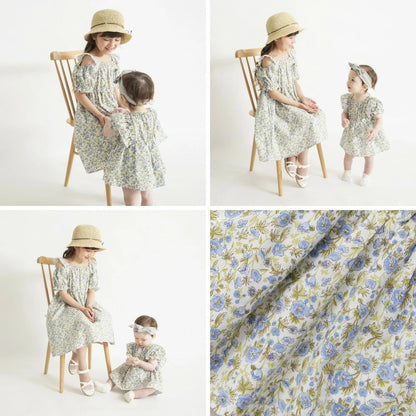 日本童裝 Branshes 碎花連衣 70-80cm 女童款 初生嬰兒 夏季 Jumpsuit