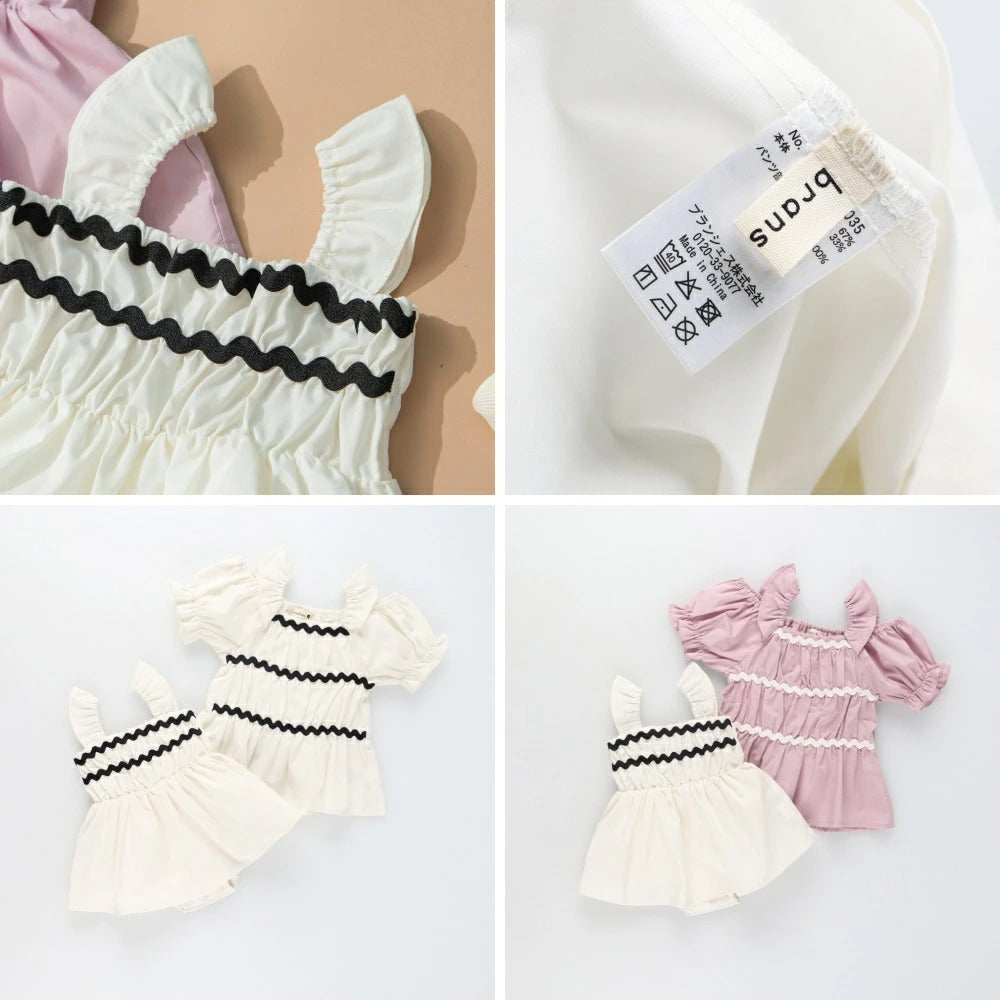 日本童裝 Branshes 吊帶連衣 70-80cm 女童款 初生嬰兒 夏季 Jumpsuit