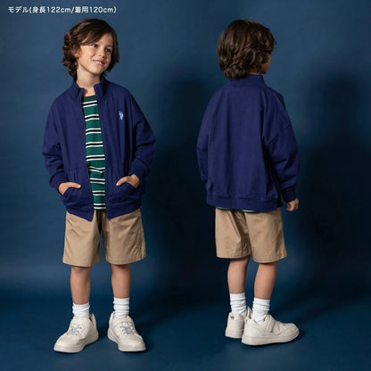 日本童裝 Branshes 【U.S. POLO ASSN.】刺繡立領外套 90-150cm 男童款 夏季 TOPS