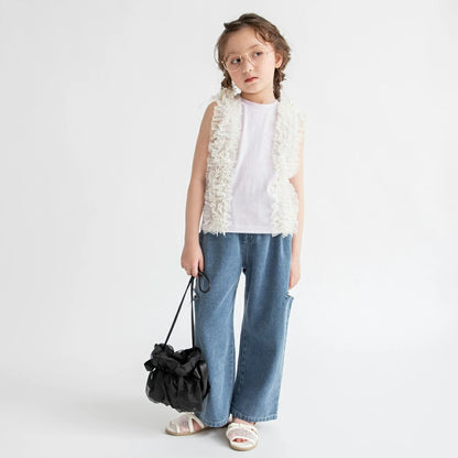 日本童裝 Branshes 蓬鬆荷葉邊背心 90-150cm 女童款 夏季 TOPS