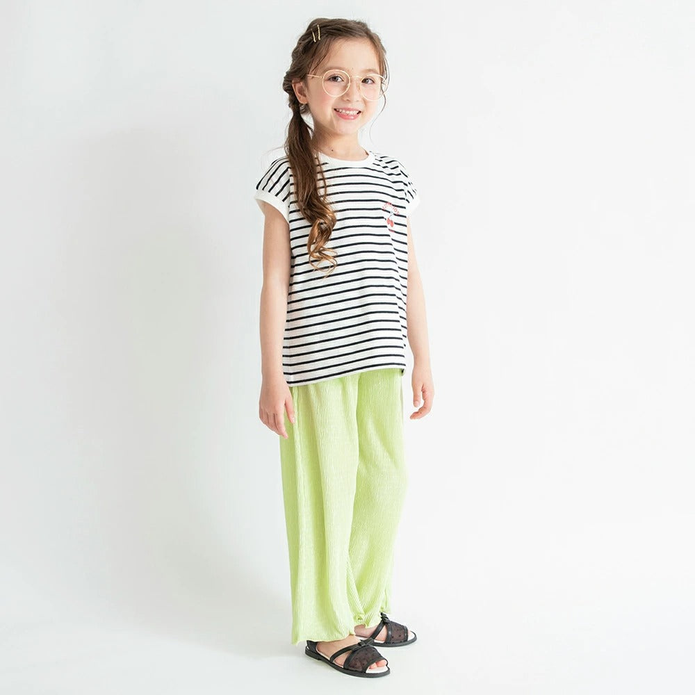 日本童裝 Branshes 接觸冷感 寬鬆闊腿褲 80-150cm 女童款 夏季 PANTS
