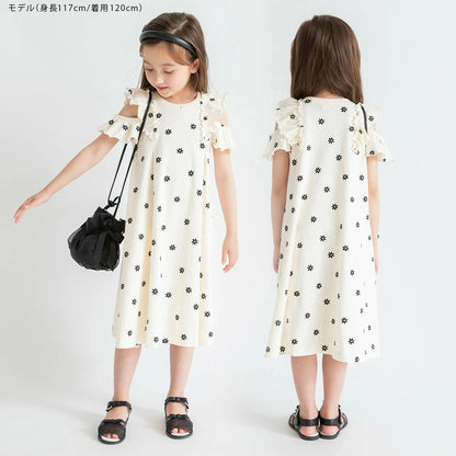 日本童裝 Branshes 露肩連身裙 80-130cm 女童款 夏季 DRESSES