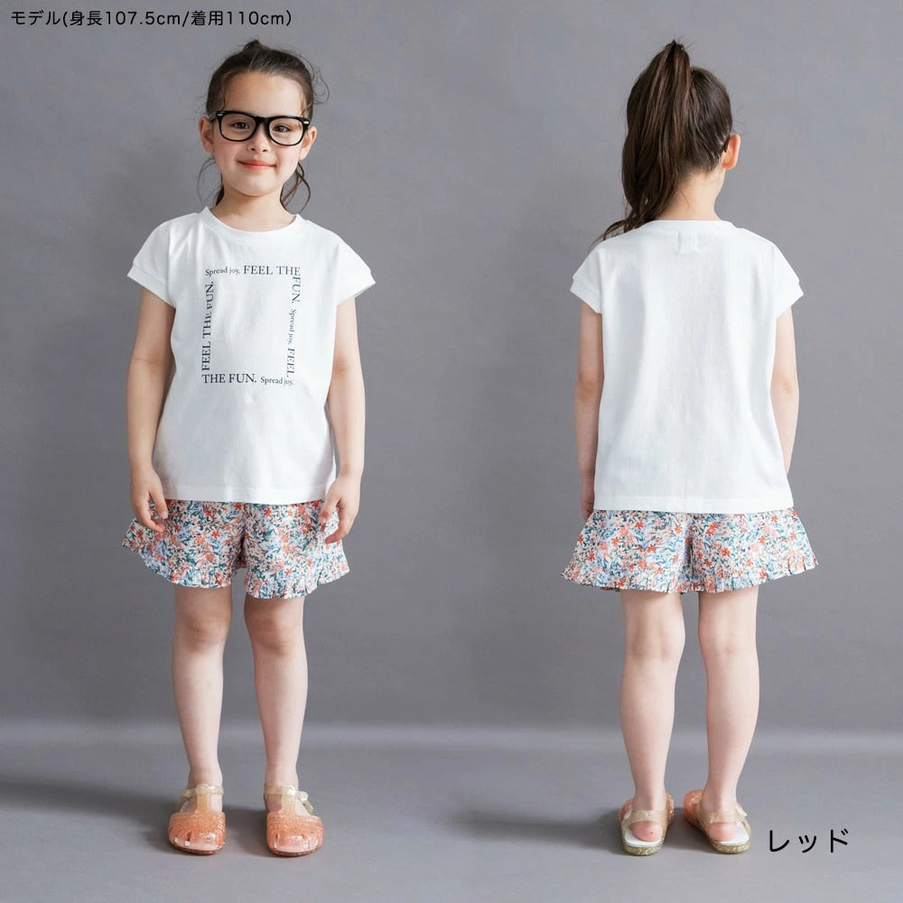 日本童裝 Branshes 滿印休閒短褲 100-150cm 女童款 夏季 PANTS