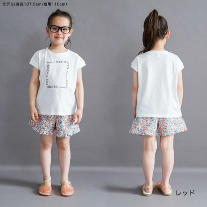 日本童裝 Branshes 滿印休閒短褲 100-150cm 女童款 夏季 PANTS