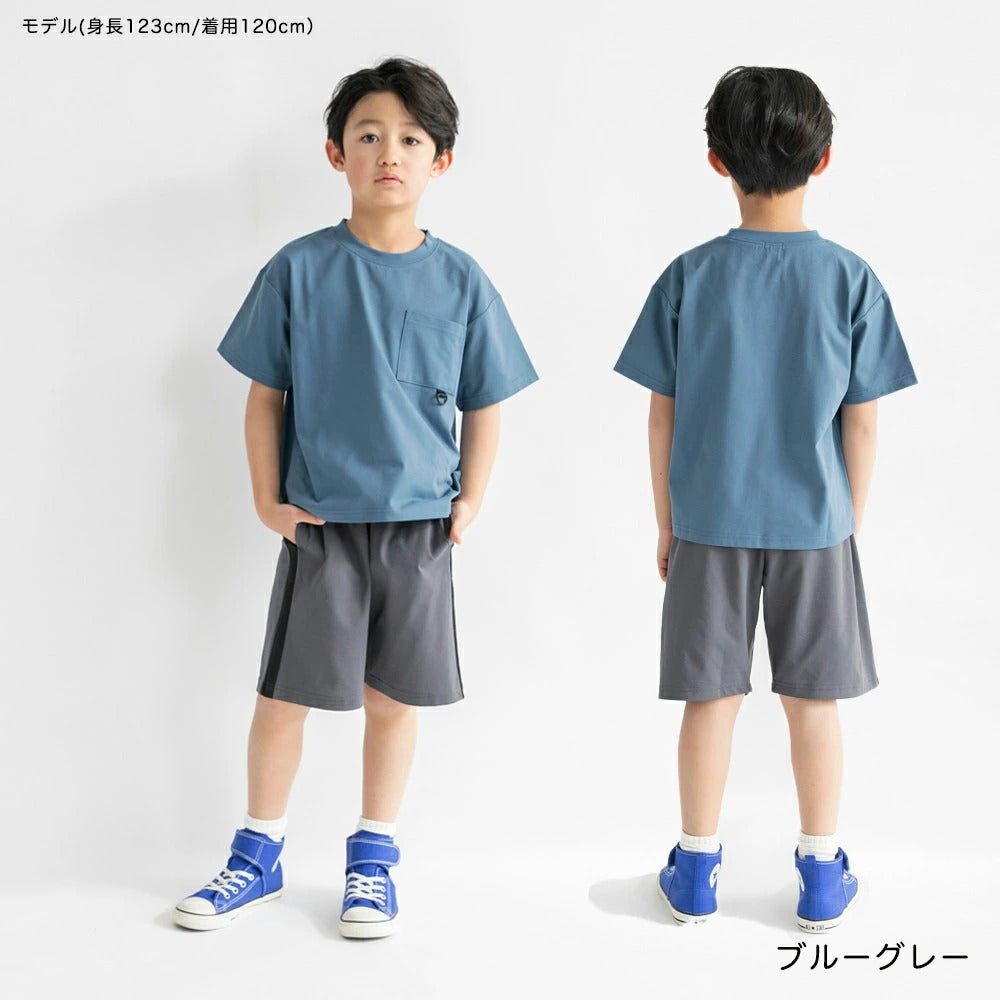 日本童裝 Branshes 速乾系列 抗皺 山系短袖上衣 120-150cm 男童款 夏季 TOPS