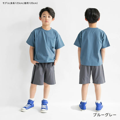 日本童裝 Branshes 速乾系列 抗皺 山系短袖上衣 120-150cm 男童款 夏季 TOPS