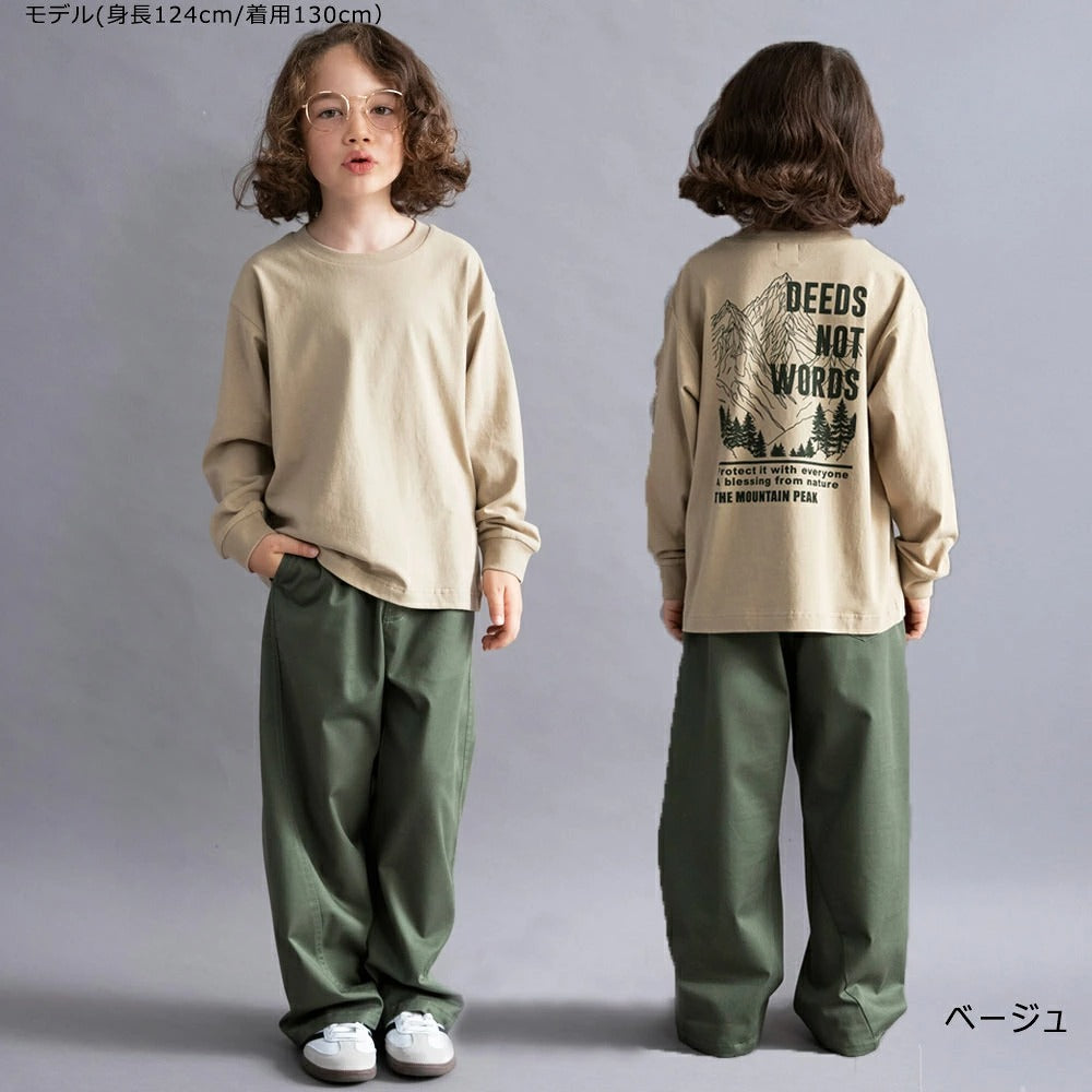 日本童裝 Branshes 印花長袖上衣 100-160cm 男童款/女童款 秋季 TOPS