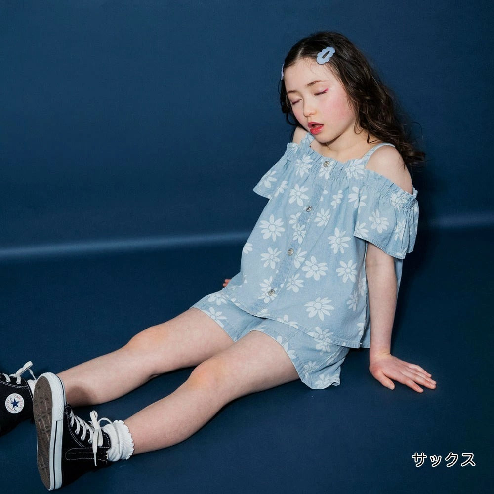 日本童裝 Branshes【Ou? by EDWIN】牛仔喇叭短褲 90-150cm 女童款 夏季 PANTS