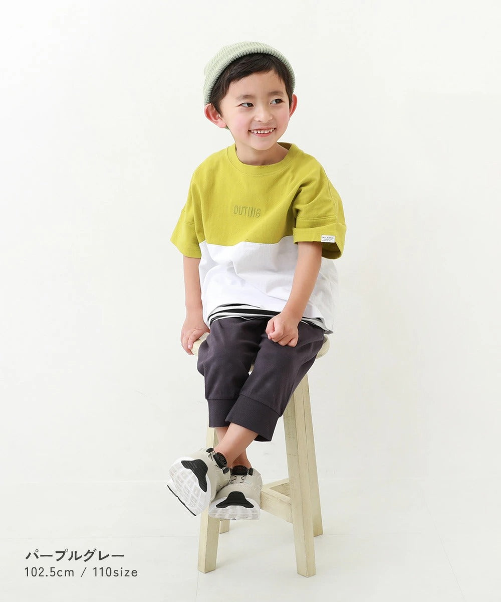 日本童裝 dev!rock 羅紋七分褲 80-160cm 男童款/女童款 PANTS 夏季