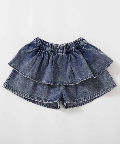 日本童裝 dev!rock 蛋糕層疊牛仔裙褲 100-160cm 女童款 PANTS 夏季