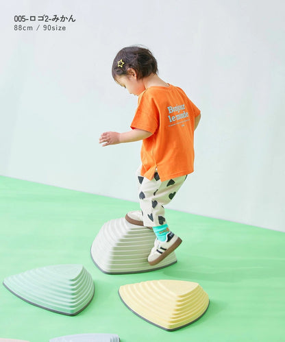 日本童裝 dev!rock 2Way 前後兩著 方便孩子自己換衣服 色彩印花短袖上衣 80-130cm 男童款/女童款 TOPS 夏季