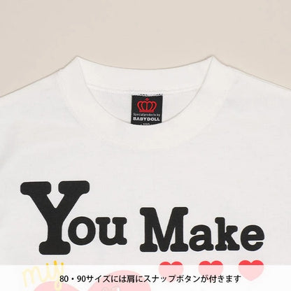 Japanese BDL x Disney parent-child print tops (80-150cm) for boys and girls (summer TOPS) 