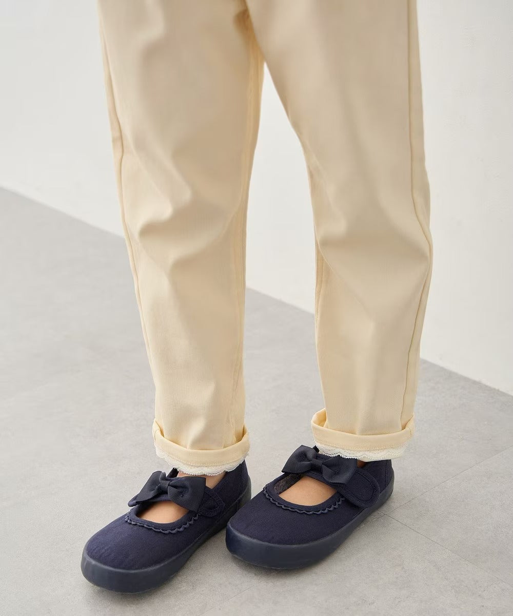 日本童裝 aF#a325 彈力貓咪口袋長褲 100-150cm 女童款 夏季 PANTS