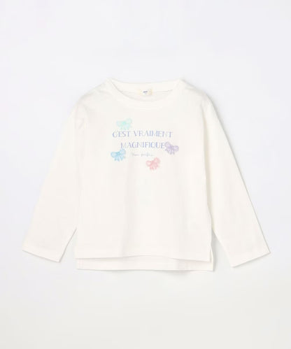 日本童裝 aF#a325 立體印花上衣 90-150cm 女童款 春季 TOPS