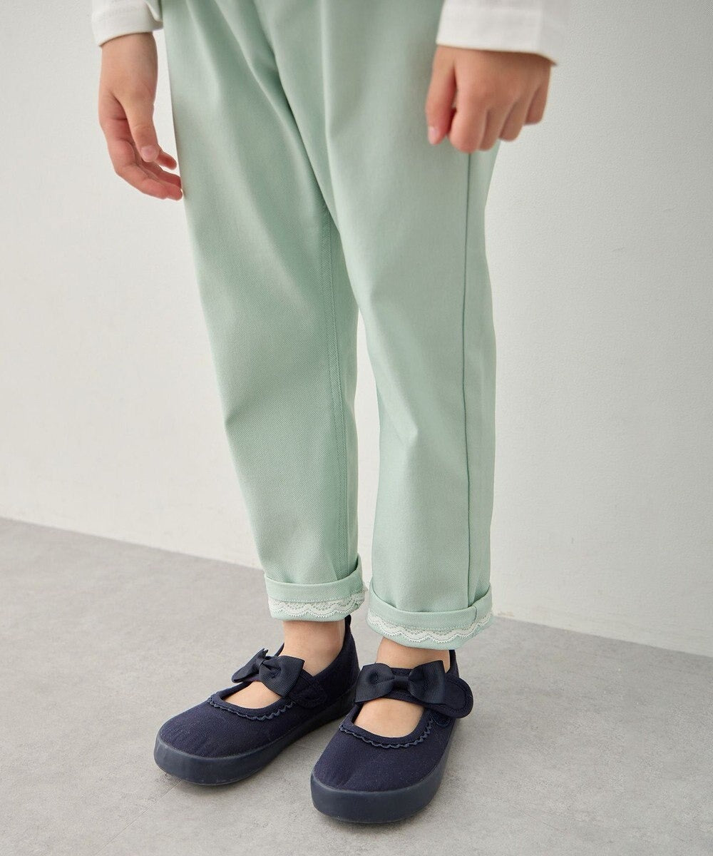 日本童裝 aF#a325 彈力貓咪口袋長褲 100-150cm 女童款 夏季 PANTS