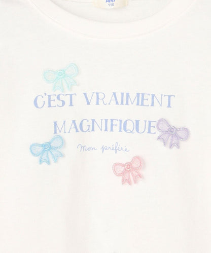 日本童裝 aF#a325 立體印花上衣 90-150cm 女童款 春季 TOPS