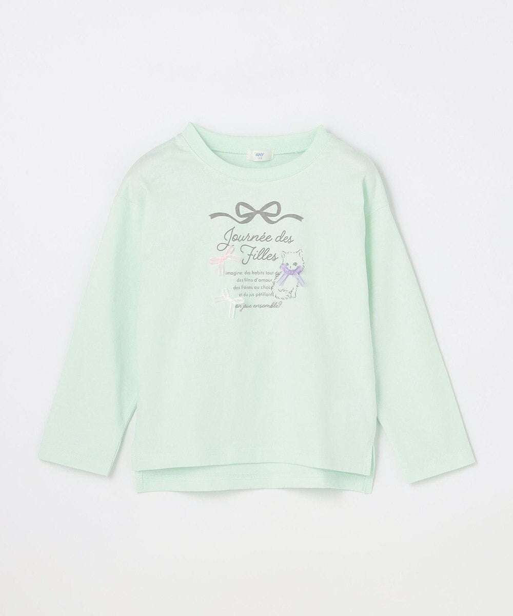 日本童裝 aF#a325 立體印花上衣 90-150cm 女童款 春季 TOPS