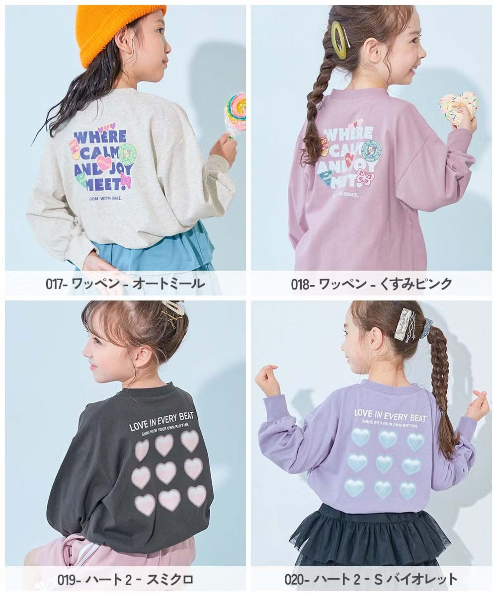 日本童裝 dev!rock 印花長袖上衣 90-160cm 女童款 秋季 TOPS