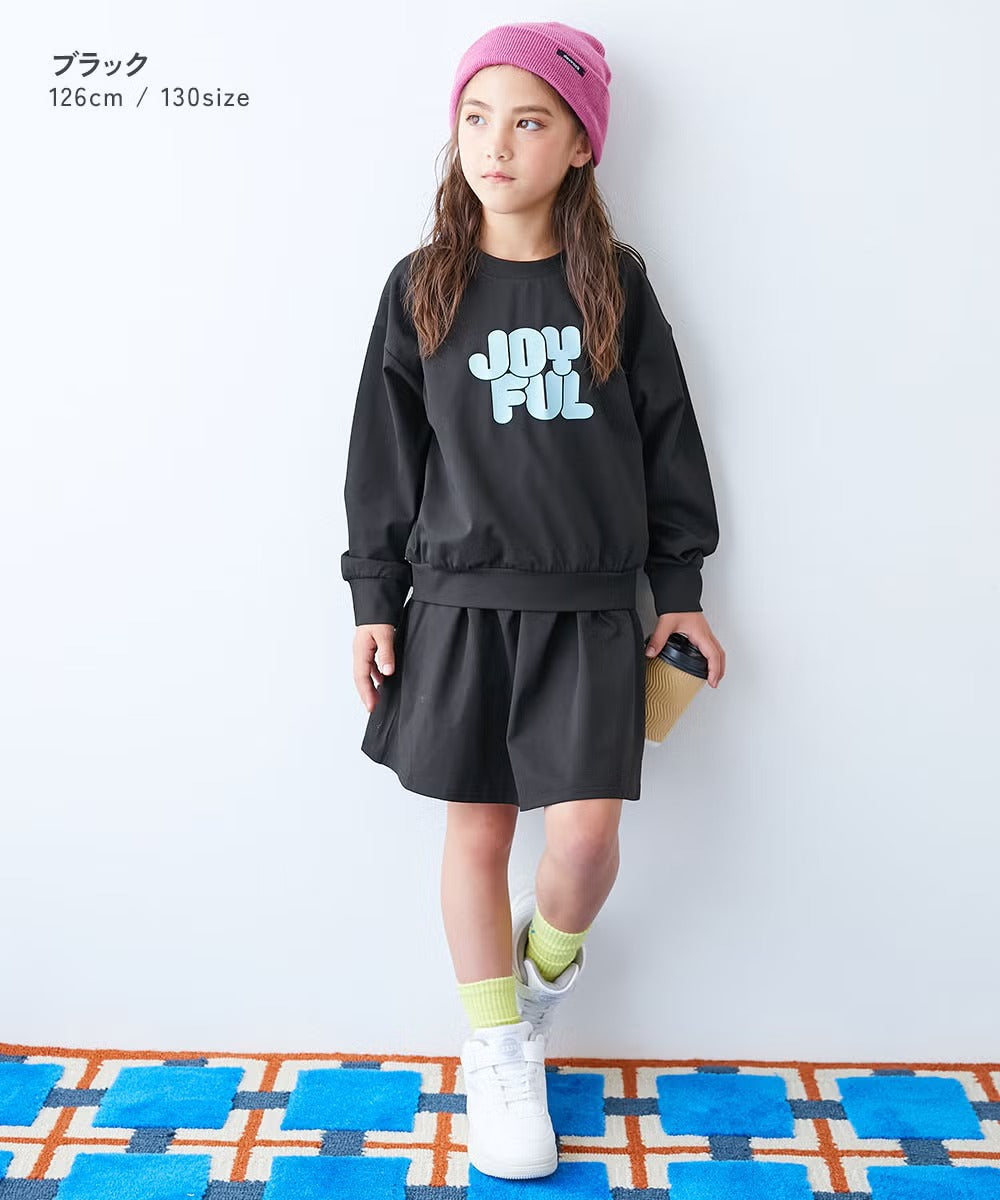 日本童裝 dev!rock 吸水速乾 抗起毛球 抗縮水 抗皺 兩件套裝 100-160cm 女童款 秋季 TOPS SKIRTS