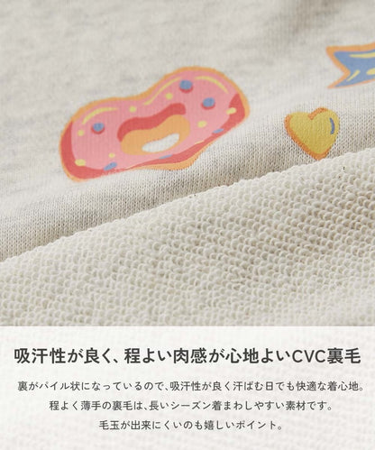 日本童裝 dev!rock 印花長袖衛衣 90-140cm 女童款 冬季 TOPS