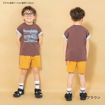 日本童裝 Branshes 印花短袖上衣 90-150cm 男童款 夏季 TOPS