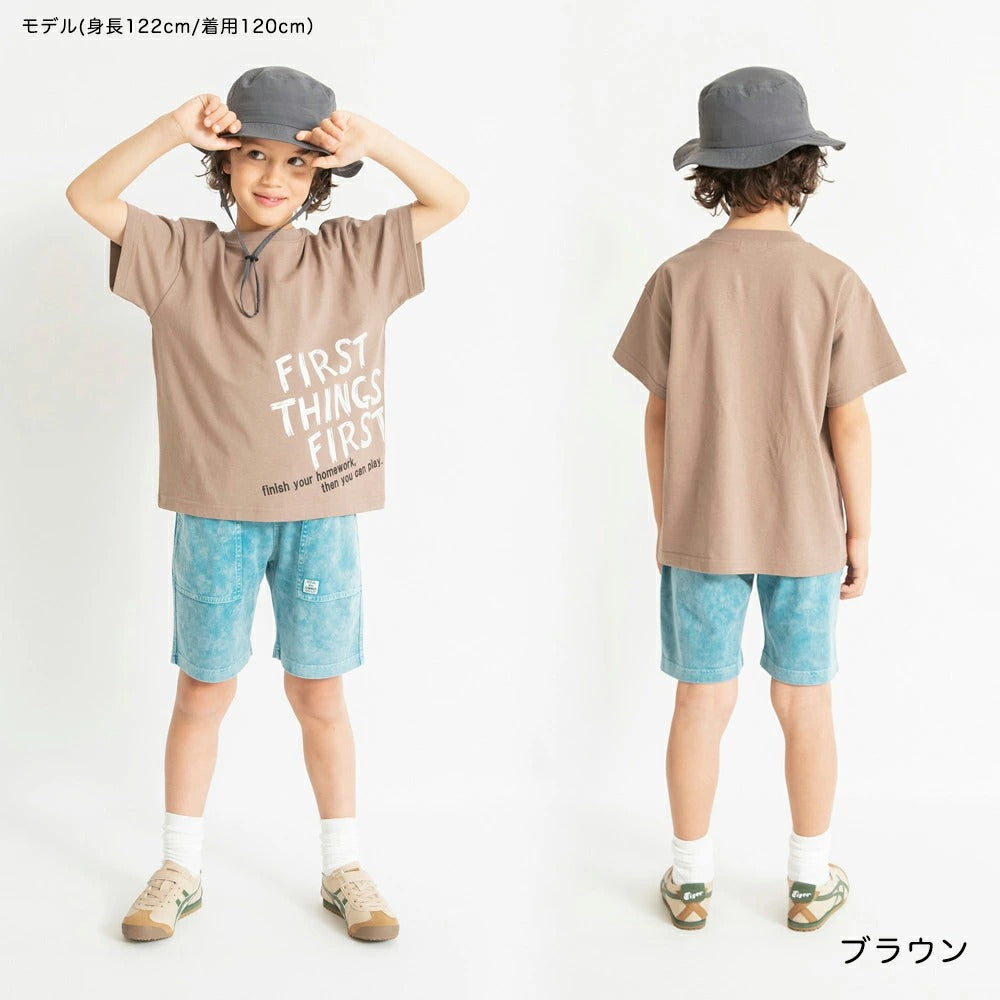日本童裝 Branshes 印花短袖上衣 80-150cm 男童款 夏季 TOPS