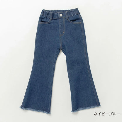 日本童裝 Branshes 流蘇喇叭牛仔褲 90-150cm 女童款 夏季 PANTS