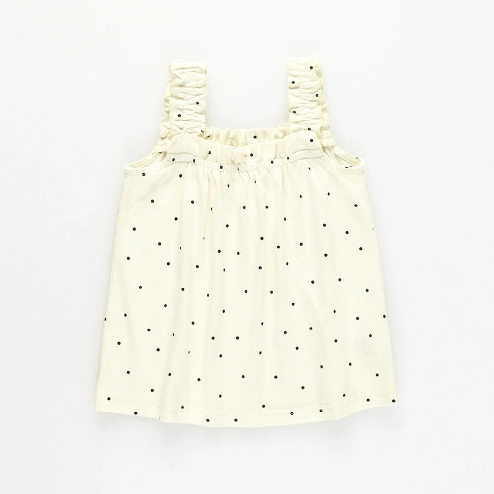日本童裝 Branshes 接觸冷感 荷葉邊吊帶背心 80-150cm 女童款 夏季 TOPS