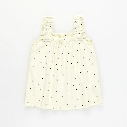 日本童裝 Branshes 接觸冷感 荷葉邊吊帶背心 80-150cm 女童款 夏季 TOPS