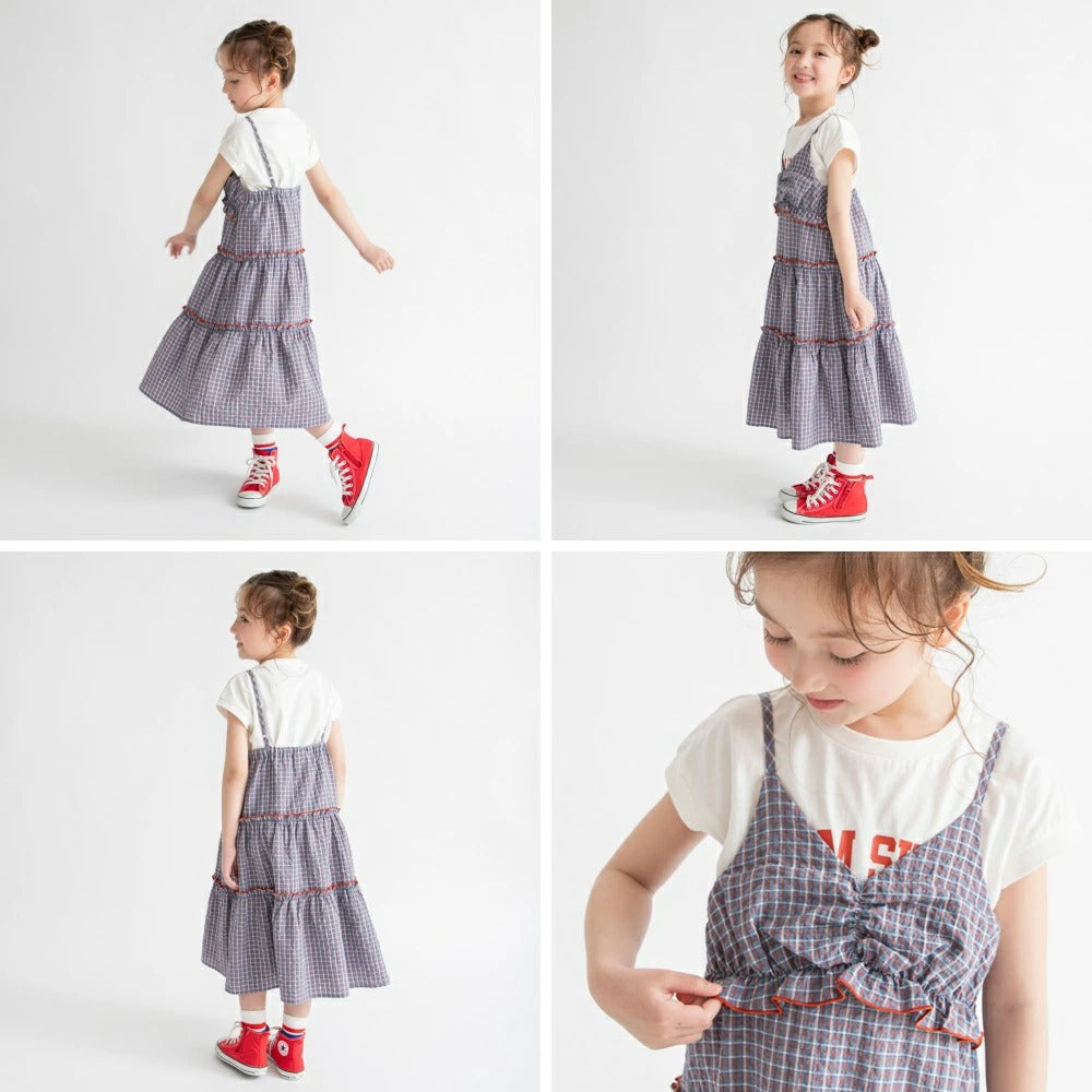 日本童裝 Branshes 吊帶連身裙 90-150cm 女童款 夏季 DRESSES
