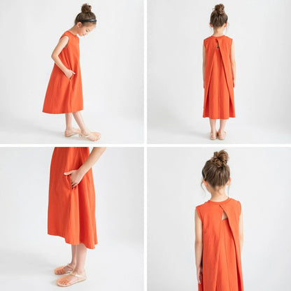 日本童裝 Branshes 露背連身裙 80-150cm 女童款 夏季 DRESSES