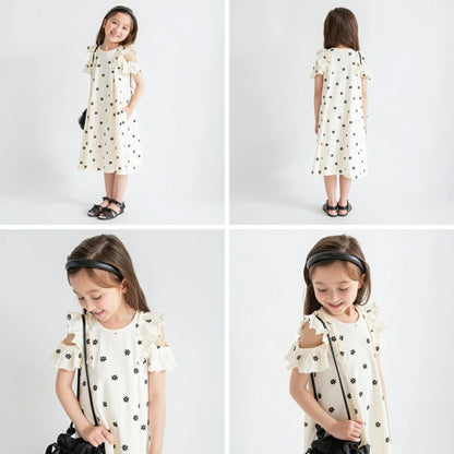 日本童裝 Branshes 露肩連身裙 80-130cm 女童款 夏季 DRESSES