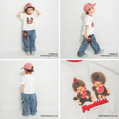 日本童裝 Branshes x monchhichi 印花上衣 80-150cm 男童款/女童款 夏季 TOPS