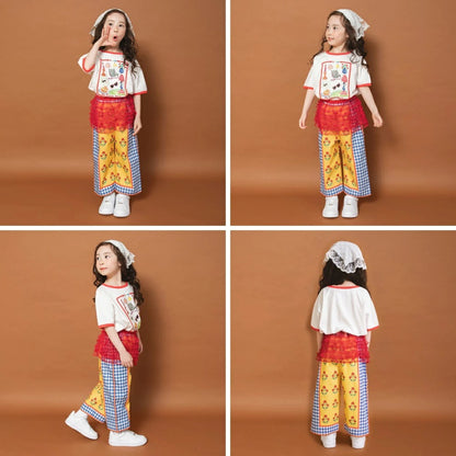 日本童裝 Branshes x りぃー 薄紗荷葉邊短裙 80-130cm 女童款 夏季 SKIRTS