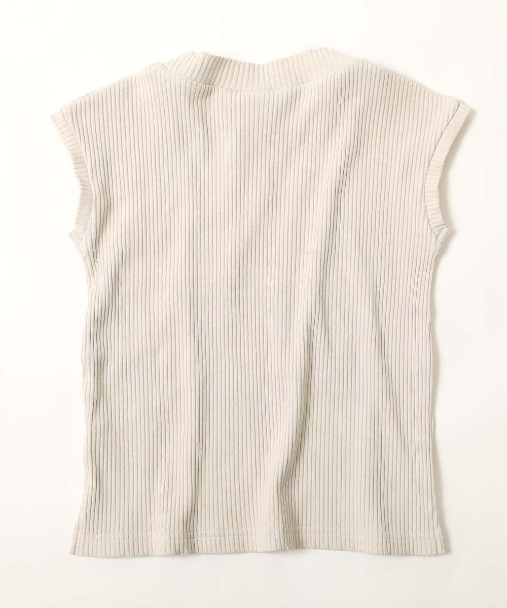 日本童裝 dev!rock 法式袖羅紋短袖上衣 100-160cm 女童款 夏季 TOPS