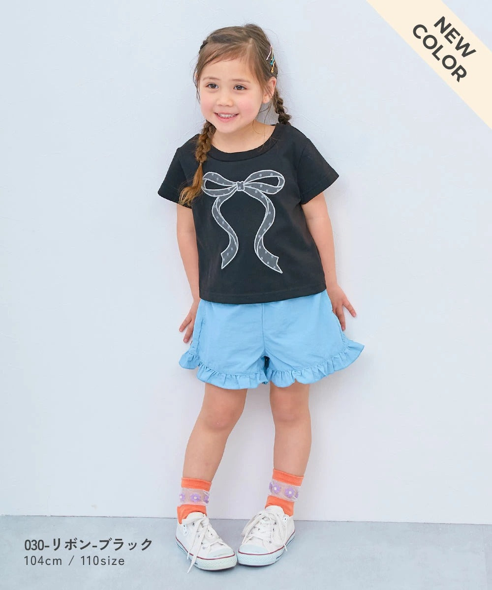 日本童裝 dev!rock 印花短袖上衣 100-160cm 女童款 夏季 TOPS