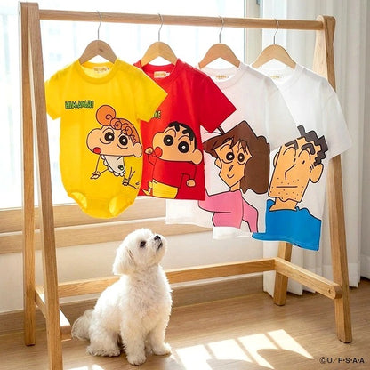 Japanese BDL x Disney parent-child print tops (80-150cm) for boys and girls (summer TOPS) 