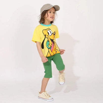 Japanese BDL x Disney parent-child print tops (80-150cm) for boys and girls (summer TOPS) 