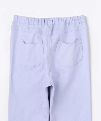 日本童裝 aF#a325 彈力貓咪口袋長褲 100-150cm 女童款 夏季 PANTS