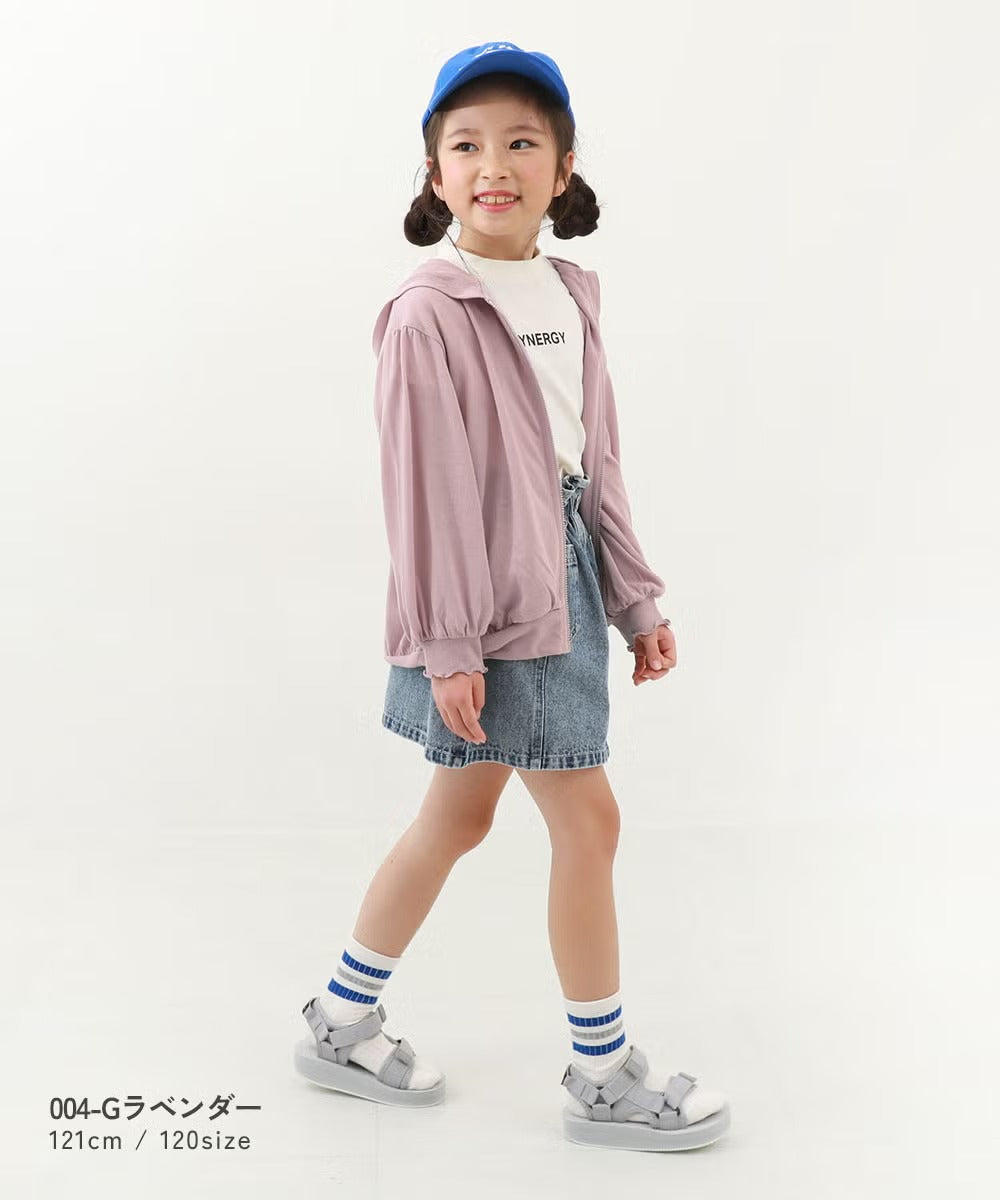 日本童裝 dev!rock 防UV 薄外套 100-160cm 女童款 夏季 OUTERWEAR