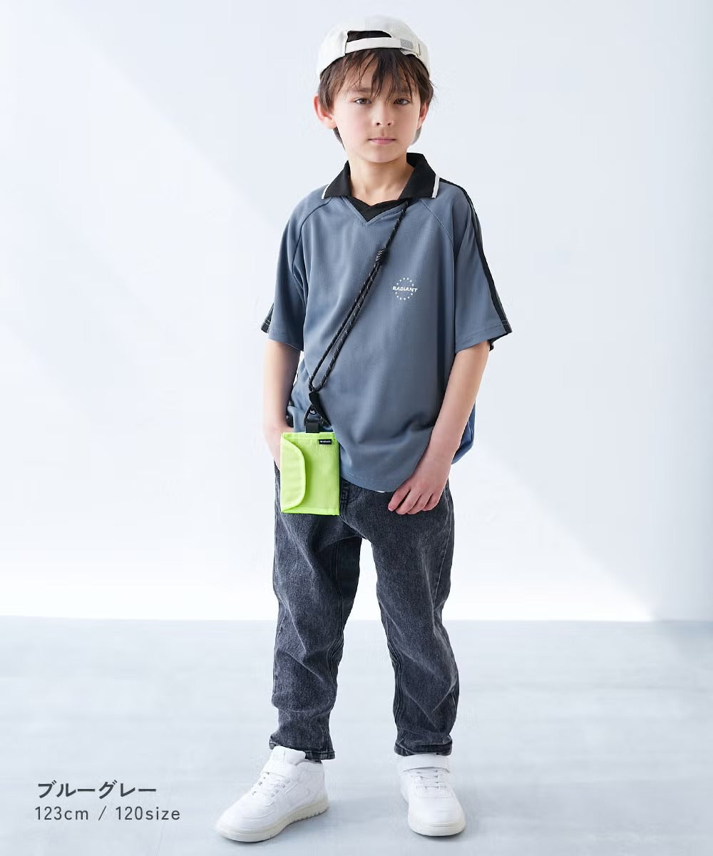 日本童裝 dev!rock 速乾系列 接觸冷感涼感 翻領短袖上衣 100-160cm 男童款 夏季 TOPS