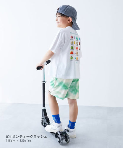 日本童裝 dev!rock 吸汗速乾 接觸冷感涼感 扎染短褲 100-160cm 男童款/女童款 夏季 PANTS