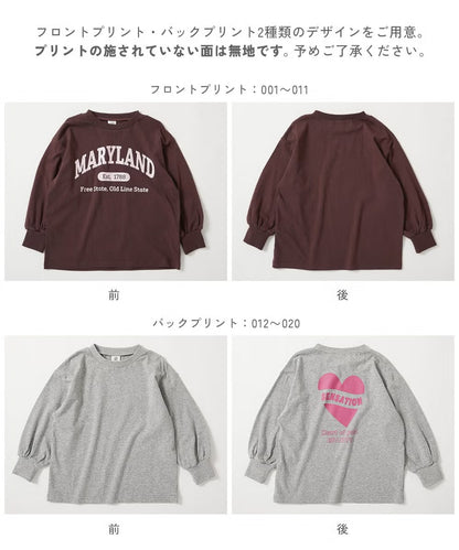 日本童裝 dev!rock 印花長袖上衣 90-160cm 女童款 秋季 TOPS