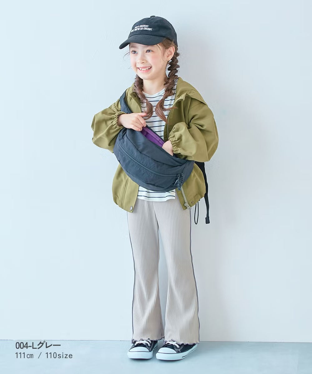 日本童裝 dev!rock 羅紋喇叭褲 100-160cm 女童款 秋季 PANTS